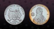 BENIN 1000 Francs BENIN, Unlisted, Silver, 1000 Francs , 2004, Proof, Gotthold Ephraim Lessing. Coin in excellent condition! -