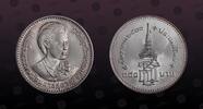 THAILAND 150 Baht THAILAND, Y# 125 , Silver, 150 Baht , BE2520-1977 , Mint Strike, Investiture of Princess Sirindhom. Coin in excellent condition! -