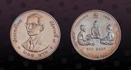 THAILAND 200 Baht THAILAND, Y# 379 , Silver, 200 Baht , 1997, Proof, Three seated children. Scarce silver proof coin in excellent condition! Attra -
