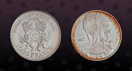 TOGO 1000 Francs TOGO , KM# 28 , Silver, 1000 Francs, 2000, Proof, Lion. Coin in excellent condition! -