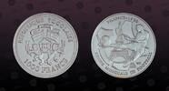 TOGO 1000 Francs TOGO , KM# 36 , Silver, 1000 Francs, 2001, Proof, FIFA France 1938 - Eiffel Tower behind soccer player kicking ball. Coin housed -