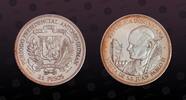 DOMINICAN REPUBLIC 25 Pesos DOMINICAN REPUBLIC , KM# 54 , Silver, 25 Pesos, 1979, Proof, Pope John Paul II Visit. Coin in excellent condition! -