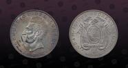 ECUADOR 2 Sucres (Dos) ECUADOR , KM# 80 , Silver, 2 Sucres (Dos), 1944, Mint Strike, Head of Sucre. Coin in excellent condition! -