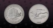EQUATORIAL GUINEA 2000 Ekuele EQUATORIAL GUINEA , KM# 58 , Silver, 2000 Ekuele, 1980, Proof, Cheetah running left. Nice silver proof coin! -