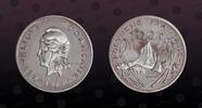 FRENCH POLYNESIA 100 Francs FRENCH POLYNESIA , KM P29 , Silver, 100 Francs, 1979, Proof, French Polynesia landscape. Scarce silver proof Piefort! Only 350 c -