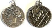 Anhänger nach Vorbild einer römischen Münze 925er Sterling Silber -