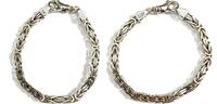 Königsarmband 925er Sterling Silber 23,5 cm -