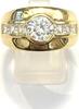 Ring Gr. 60,5 Blickfänger Silberring 7x Zirkonia 925er Sterling Silber vergoldet -