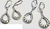 Ohrringe LLD La Luna Design Ohrhänger Tropfen Zirkonia 925 er Silber -