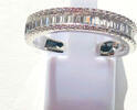 Silberring Gr. 60 Judith Williams 925 er Silber Ring Zirkonia im Baguetteschliff Touch of Diamonds -
