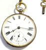 Taschenuhr Schlüsselaufzug Antike Herren Taschenuhr mit Schlüssel und Uhrkette 4 Rubis Cylindre -