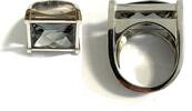 Ring Jette Joop 925er Sterling Silber und blauer Zirkonia rechteckig Gr. 59 -