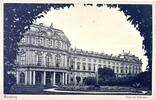 Deutschland Ansichtskarte Würzburg Partie im Hofgarten -