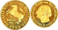 Deutschland 2001 REPLIK 1 Billion Notgeld der Provinz Westfalen 1923 - M... 400,00 EUR  + frais d'envoi