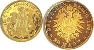 Deutschland 2001 REPLIK 20 Mark Hamburg 1881 - Wappen der freien und Han... 25,00 EUR  + frais d'envoi