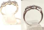 Ring Gr. 60 Zarter Silberring funkelnde Zirkonia DQCZ 925 er Sterling Silber -