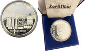 Deutschland Medaille Stadt Hattingen Heinrichshütte Drachentöter St. Georg mit dem Drachen Zertifikat + Etui -