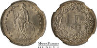 Suisse - Franc 1898 B - NGC MS 63