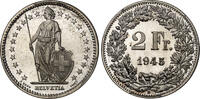 Suisse 2 francs 1945 B PROOF ! PCGS SP 66 550,00 EUR  + 18,00 EUR frais d'envoi