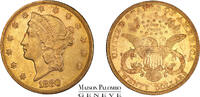 USA 20 dollars 1880 Philadelphie vz+ 5500,00 EUR  + 25,00 EUR frais d'envoi
