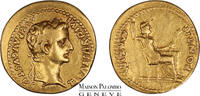 Romaines Aureus ND (14-17) Lugdunum (Lyon) - Tib&egrave;re (14-37) vz 5500,00 EUR  + 25,00 EUR frais d'envoi