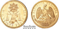 Mexique 20 pesos 1870 Mo Mexico unz 6500,00 EUR  + 25,00 EUR frais d'envoi