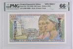 French Equatorial Africa 500 Francs Afrique Equatoriale Française Spécimen 100 Francs (1949) PMG Gem UNC 66 EPQ -