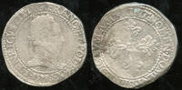 France Franc au col plat Henri III (1574-1589) -