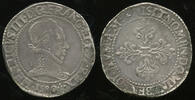 France Franc au col plat Henri III (1574-1589) -