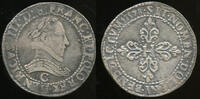 France Franc au col plat Henri III (1574-1589) -
