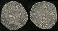 France 1/2 Franc au col plat Henri III (1574-1589) -