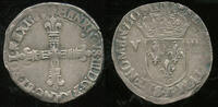 France 1/8 d'Ecu Henri III (1574-1589) -