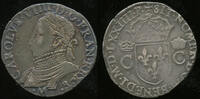 France Teston 8° type au buste barbu Charles IX (1560-1574) -
