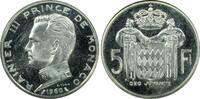 Monaco 5 Francs Rainier III. (1949-2005) - Essai BE Top Population ! -