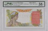 French Indo-China 100 Piastres Indochine Spécimen 100 Piastres (1949-54) PMG Choice AU 58 EPQ -