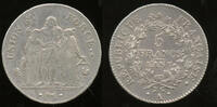 France 5 Francs French Directory (1795-1799) -