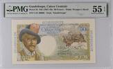 Guadeloupe 50 Francs Guadeloupe 50 Francs (1947-49) Pick 34 PMG AU 55 EPQ -