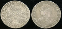 France Ecu aux branches d'olivier Louis XV. (1715-1774) Rennes mint -
