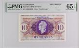 Guadeloupe 10 Francs Specimen -