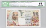 French Equatorial Africa 100 Francs Afrique Equatoriale Française Spécimen 100 Francs (1947) ICG Choice UNC 66 -