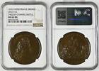 FRANCE BRONZE Medal Louis XIV "English Channel Battle" -