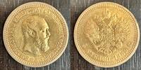 RUSSIE 5 ROUBLES 1889 ALEXANDRE III 1881-1894  1699,99 EUR  + 15,00 EUR frais d'envoi