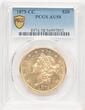 US $20 Secure 1875-CC Liberty Head $20 PCGS AU58
