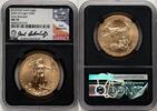 World Coins and Other 2020-W Burnished Gold Eagle 1 oz ER Joel Iskowitz Blk Core -