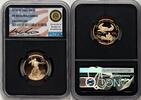 World Coins and Other 2020-W Proof Gold Eagle 1/4 oz Miles Standish Blk Core -
