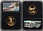 US Proof Gold Eagle 1/2 oz Miles Standish Blk Core Certified Gold American Eagles -