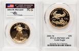 US Proof Gold Eagle 1 oz John Mercanti Certified Gold American Eagles -