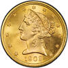 US Liberty Head $5 $5  Secure 1902-S PCGS MS66