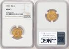 US $2 1/2 1911 Indian $2.5 NGC MS63 1030,67 EUR  + 38,65 EUR frais d'envoi