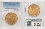 $20 1865 US Liberty Head $20 PCGS AU58